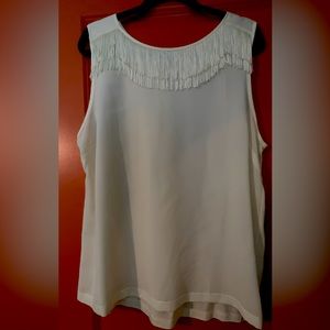Banana Republic Sleeveless Fringe Top